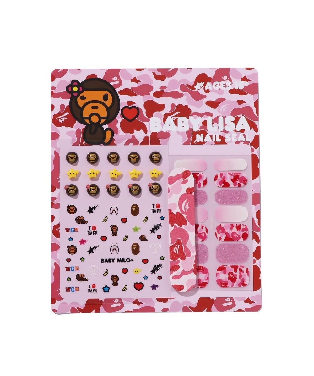BAPE Baby Lisa Nail Seal Set Ladies - Pink